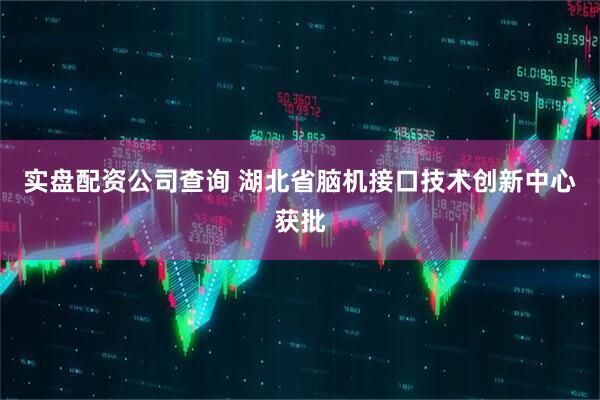 实盘配资公司查询 湖北省脑机接口技术创新中心获批