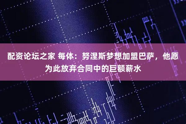 配资论坛之家 每体：努涅斯梦想加盟巴萨，他愿为此放弃合同中的巨额薪水